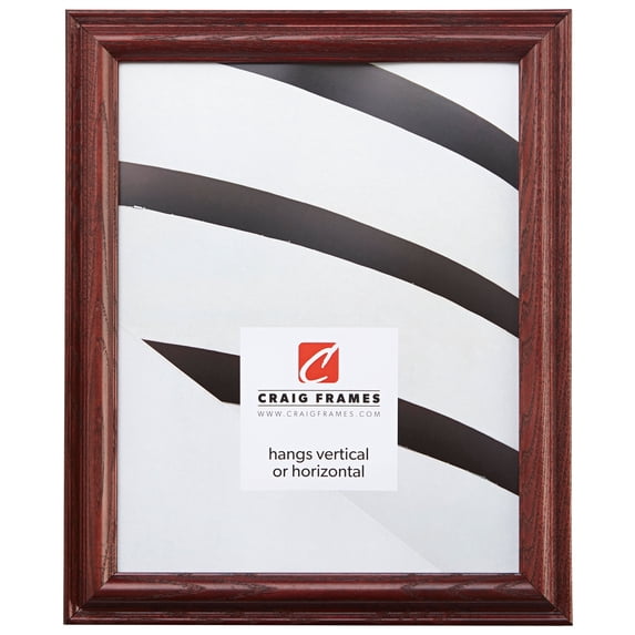 Craig Frames Wiltshire 130, 24x24 inch Picture Frame, Traditional Red Hardwood