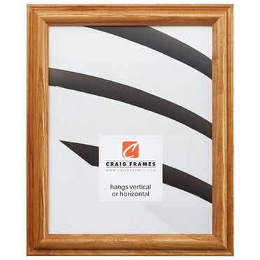 Craig Frames Wiltshire 130, 8x12 inch Picture Frame, Traditional Light Brown Hardwood