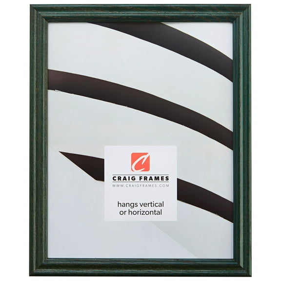 Craig Frames Wiltshire 200, 10x16 inch Traditional Green Hardwood Picture Frame