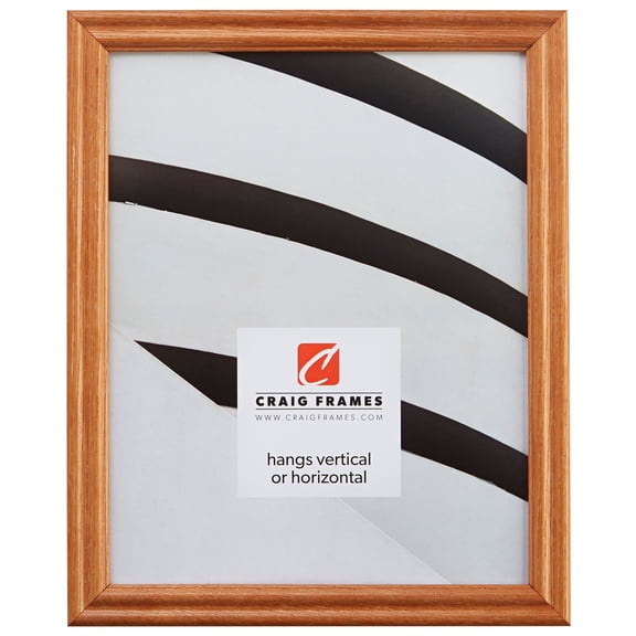 Craig Frames Wiltshire 200, 4x12 inch Traditional Light Brown Hardwood Picture Frame