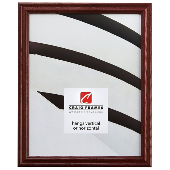 Craig Frames Wiltshire 200, 4x28 inch Traditional Red Hardwood Picture Frame