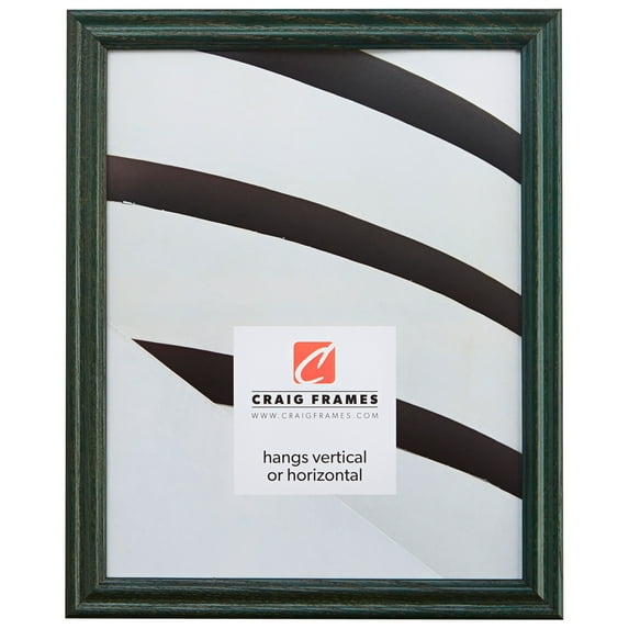 Craig Frames Wiltshire 200, 8x10 inch Picture Frame, Traditional Green Hardwood