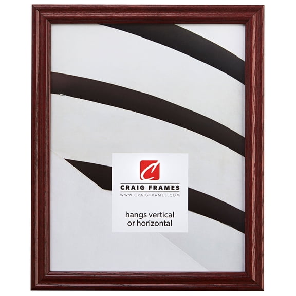 Craig Frames Wiltshire 200, 8x20 inch Traditional Red Hardwood Picture Frame