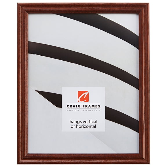 Craig Frames Wiltshire 200, 9x36 inch Traditional Walnut Brown Hardwood Picture Frame