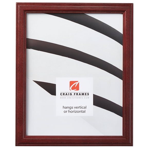 Craig Frames Wiltshire 236, 4x6 inch Picture Frame, Simple Red Hardwood