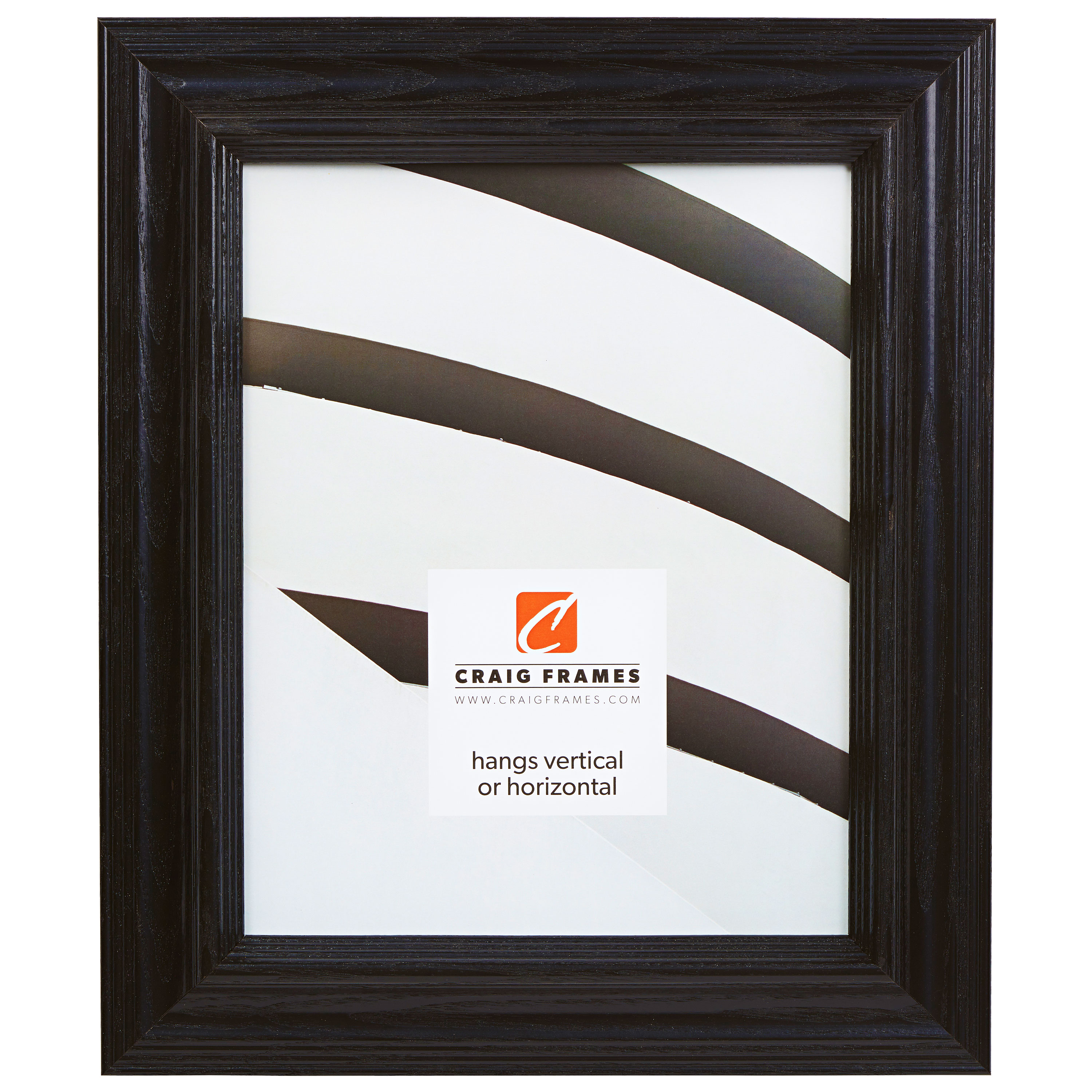 Craig Frames Wiltshire Solid Wood Picture Frame – 1.25" Wide, Various Sizes & Colors, USA Made