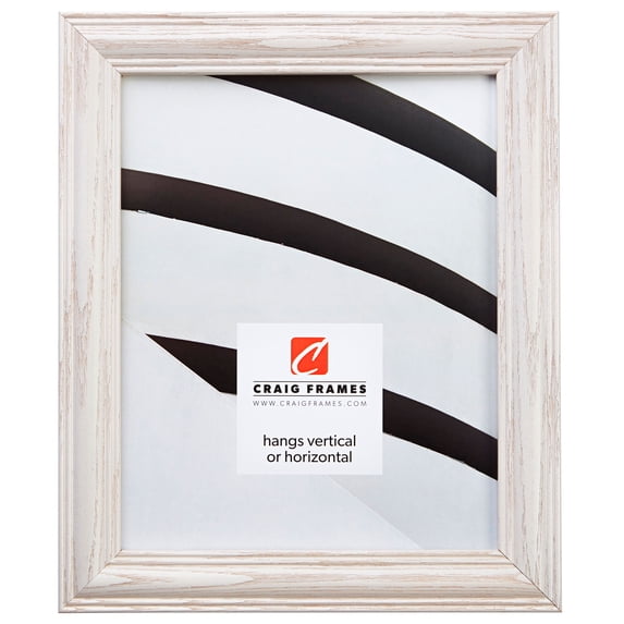 Craig Frames Wiltshire 440, 11x14 inch Picture Frame, Traditional Whitewash Hardwood