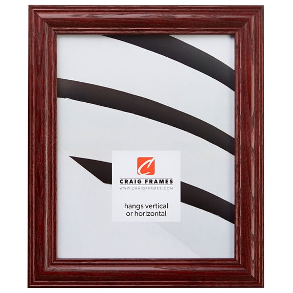 Craig Frames Wiltshire 440, 11 x 17 Inches Picture Frame, Traditional Red Hardwood