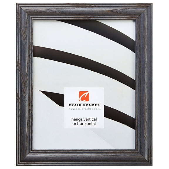 Craig Frames Wiltshire 440, 11x17 inch Picture Frame, Traditional Blue Grey Hardwood