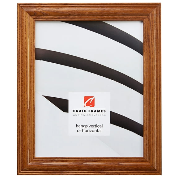 Craig Frames Wiltshire 440, 11x17 inch Picture Frame, Traditional Brown Hardwood
