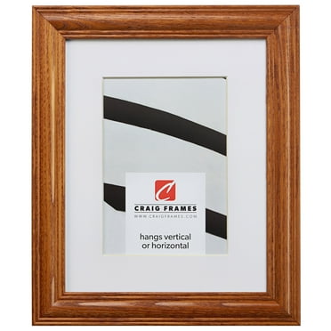 Craig Frames Wiltshire 440, 12x16 inch Brown Picture Frame Matted for an 8x12 Photo