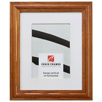 Craig Frames Wiltshire 440, 24x24 inch Brown Picture Frame Matted for a 20x20 Photo