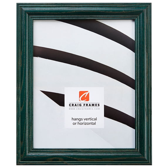 Craig Frames Wiltshire 440, 24x24 inch Picture Frame, Traditional Green Hardwood
