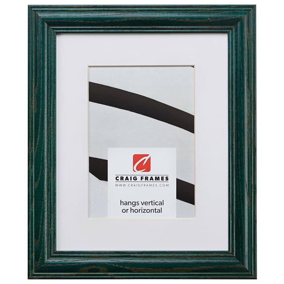 Craig Frames Wiltshire 440, 24x32 inch Green Picture Frame Matted for a 20x28 Photo