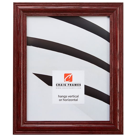 Craig Frames Wiltshire 440, 4x6 inch Picture Frame, Traditional Red Hardwood