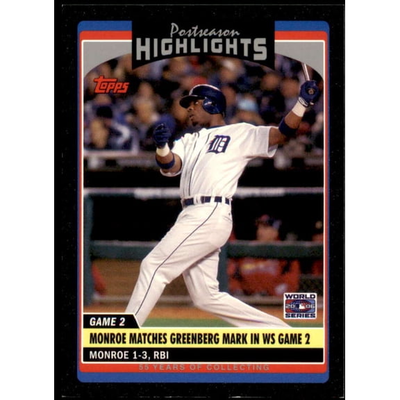 Craig Monroe Card 2006 Topps Update Black #UH194