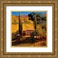 thumbnail image 1 of Craig, Philip 12x12 Gold Ornate Wood Framed with Double Matting Museum Art Print Titled - Tuscan Morning Light, 1 of 4