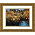 thumbnail image 1 of Craig, Philip 14x12 Gold Ornate Wood Framed with Double Matting Museum Art Print Titled - Boboli Gardens - Florence, 1 of 4