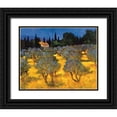 thumbnail image 1 of Craig, Philip 18x15 Black Ornate Wood Framed with Double Matting Museum Art Print Titled - Les Olives en Printemps, 1 of 4