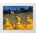 thumbnail image 1 of Craig, Philip 24x20 White Modern Wood Framed Museum Art Print Titled - Les Olives en Printemps, 1 of 4
