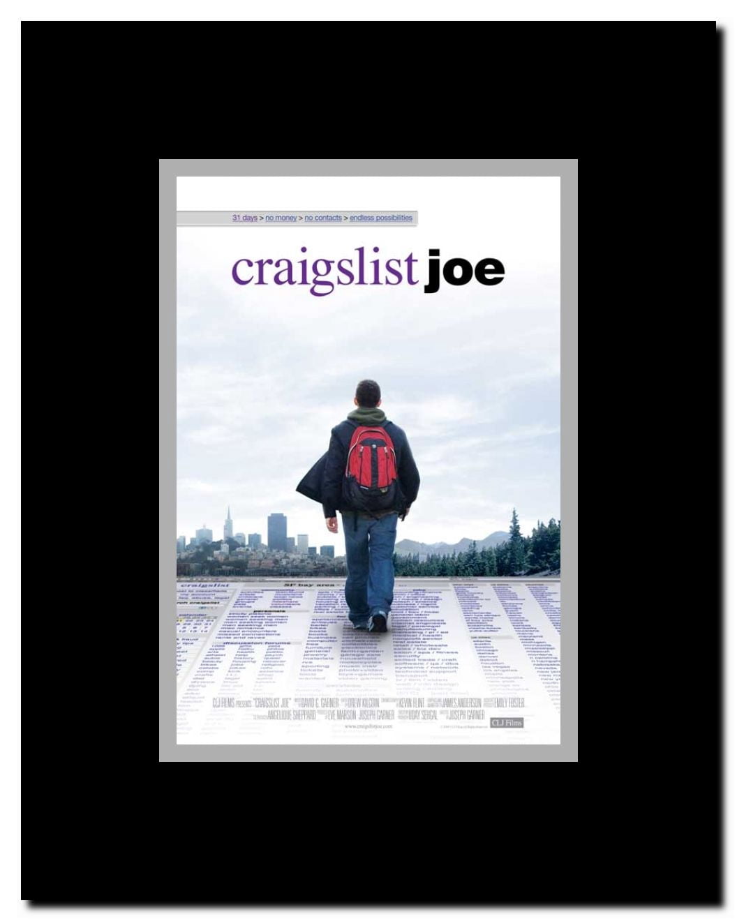 Craigslist Joe Framed Movie Poster