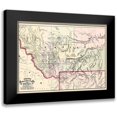 thumbnail image 1 of Cram 14x11 Black Modern Framed Museum Art Print Titled - Montana Territory - Cram 1875, 1 of 5