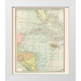thumbnail image 1 of Cram 15x17 White Modern Wood Framed Museum Art Print Titled - West Indies - Cram 1898, 1 of 4
