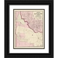 thumbnail image 1 of Cram 15x18 Black Ornate Wood Framed with Double Matting Museum Art Print Titled - Idaho - Cram 1875, 1 of 4