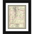 thumbnail image 1 of Cram 15x18 Black Ornate Wood Framed with Double Matting Museum Art Print Titled - Utah - Cram 1875, 1 of 4