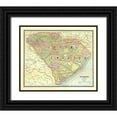 thumbnail image 1 of Cram 17x15 Black Ornate Wood Framed with Double Matting Museum Art Print Titled - South Carolina - Cram 1886, 1 of 4