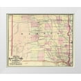 thumbnail image 1 of Cram 18x15 White Modern Wood Framed Museum Art Print Titled - Dakota Territory - Cram 1875, 1 of 4