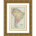 thumbnail image 1 of Cram 18x24 Gold Ornate Wood Framed with Double Matting Museum Art Print Titled - South America - Cram 1892, 1 of 4