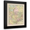 thumbnail image 1 of Cram 20x24 Black Modern Framed Museum Art Print Titled - Russian Empire in Asia Russia - Cram 1892, 1 of 5
