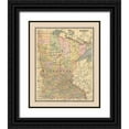 thumbnail image 1 of Cram 20x24 Black Ornate Wood Framed with Double Matting Museum Art Print Titled - Minnesota, United States - Cram 1888, 1 of 4
