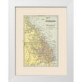 thumbnail image 1 of Cram 25x32 White Modern Wood Framed Museum Art Print Titled - Queensland Australia - Cram 1892, 1 of 4