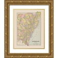 thumbnail image 1 of Cram 26x32 Gold Ornate Wood Framed with Double Matting Museum Art Print Titled - New South Wales Australia - Cram 1892, 1 of 4