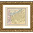 thumbnail image 1 of Cram 29x26 Gold Ornate Wood Framed with Double Matting Museum Art Print Titled - Kansas City  Missouri - Cram 1892, 1 of 4