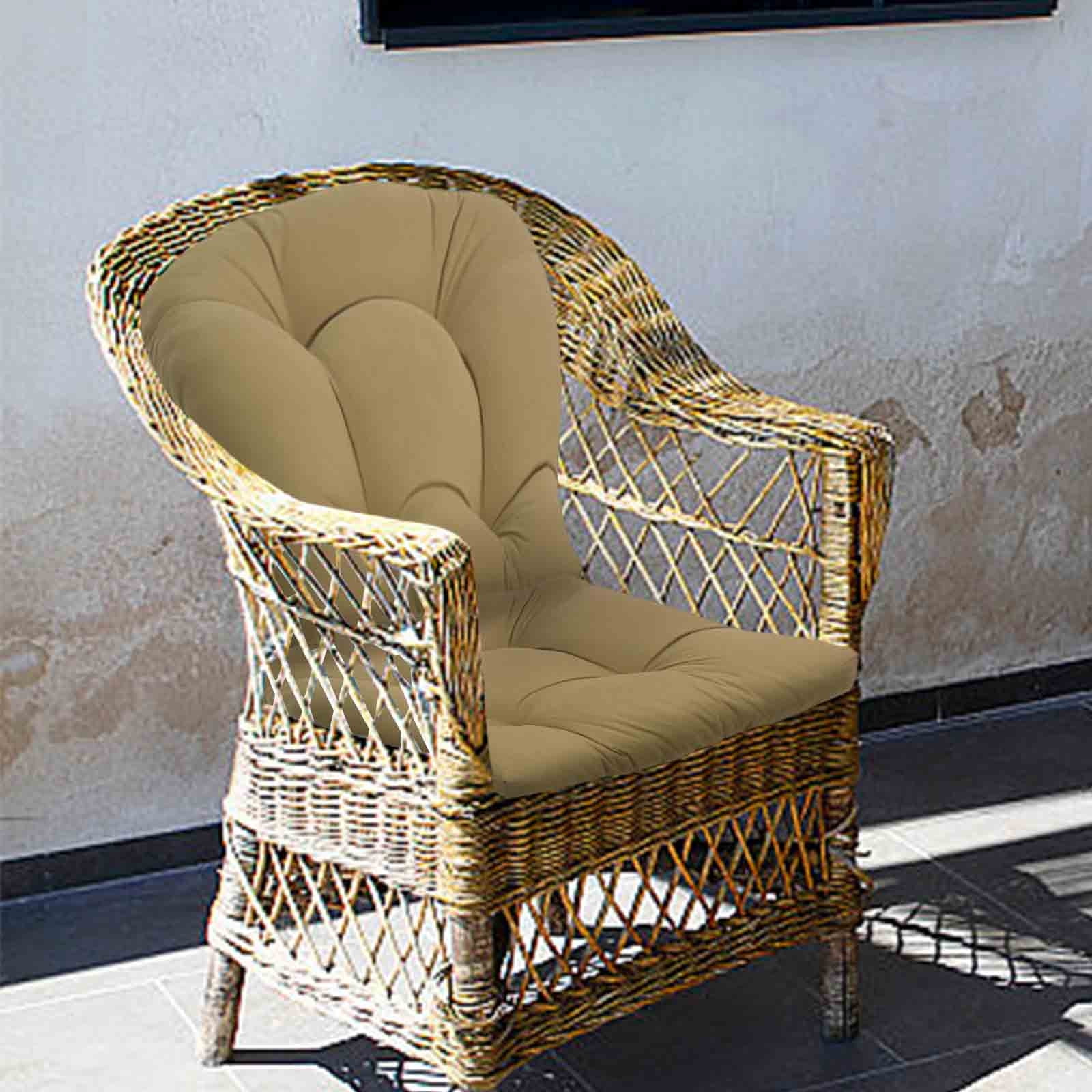 mtvxesu 22 X 22 Patio Chair Cushions Set of 2 U Shaped Overstuffed Cushions for Wicker Chair Walmart