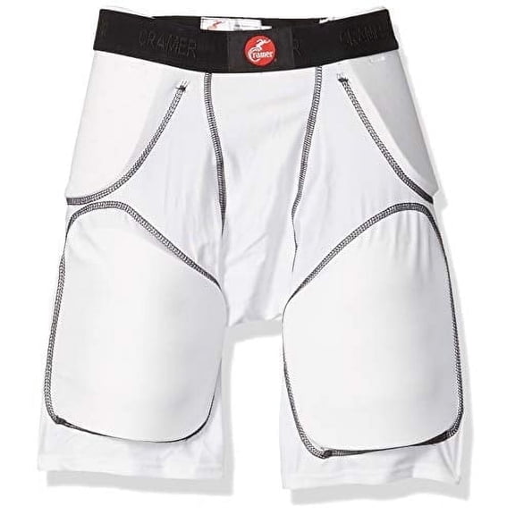Cramer 5-Pad Football Girdle, White, Large, 1 Pack