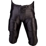 Cramer Adult Football Game Pants, 7 Pads with Hip, Tailbone, Thigh, and Knee Pads, Youth Football Gear, High-Rise Hip Padding for Iliac Crest Protection, Designed for High-Impact, Black, Adult Small