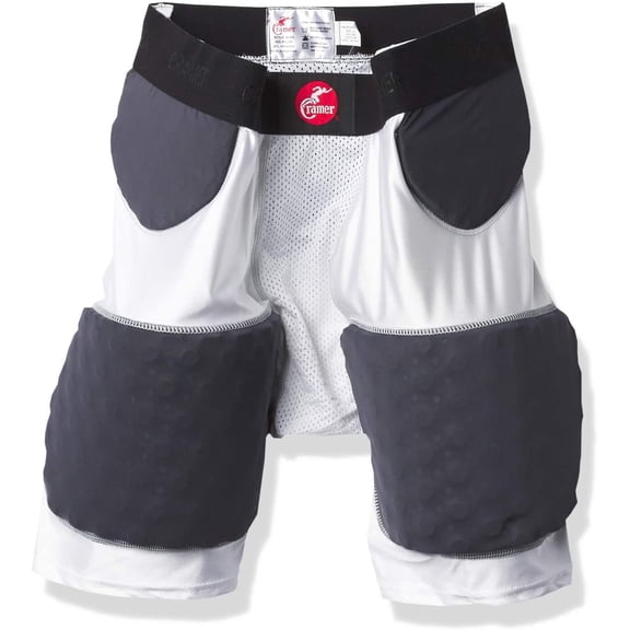 Cramer Hurricane 5 Pad Football Girdle, White, Large