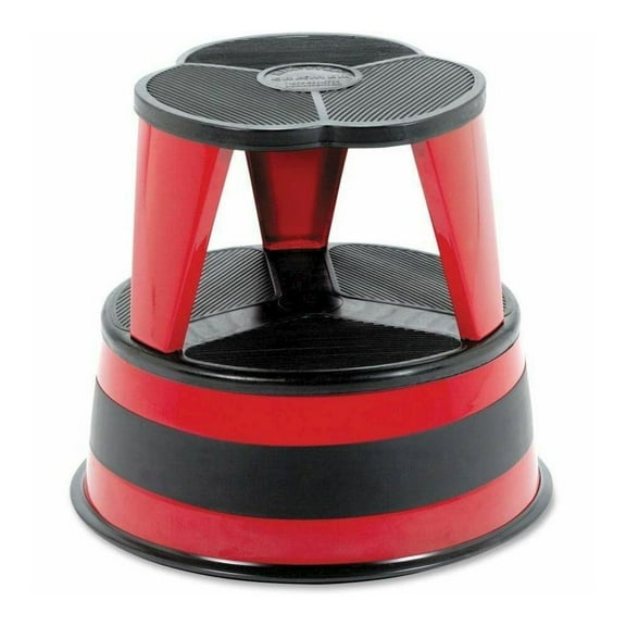Cramer Original All-steel Kik-Step Stool - 350 lb Load Capacity - 16" x 16"14" - Red