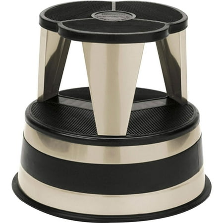 Cramer Kik-step Steel Step Stool, 350 Lb Cap, 16" Dia. X 14 1/4h, Sand