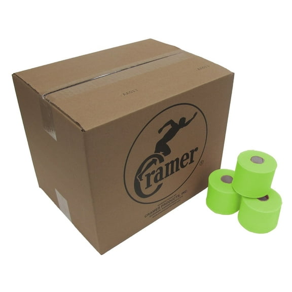 Cramer Tape Underwrap, Brite Green, 48 Rolls, 2.75" X 30 Yards