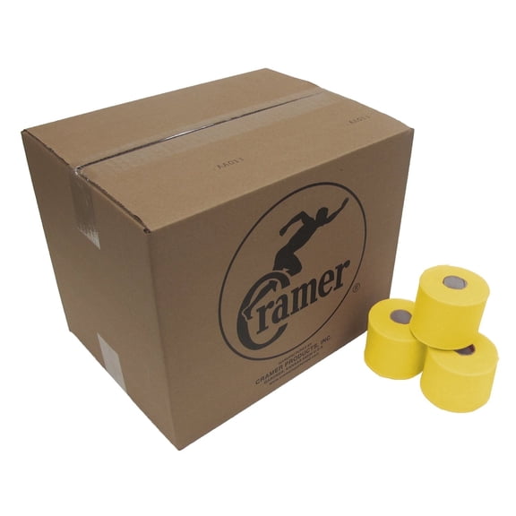 Cramer Tape Underwrap, Brite Yellow, 48 Rolls, 2.75" X 30 Yards