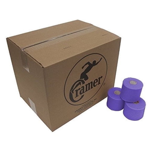 Cramer Tape Underwrap, Bulk, Purple, 48 Rolls, PreWrap for Athletic Taping, 2.75" X 30 Yard