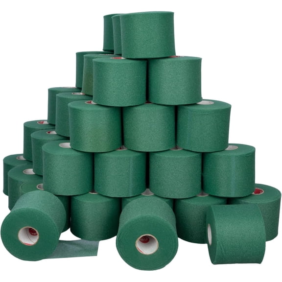 Cramer Tape Underwrap Green 48 Indvidual Rolls Latex-free PreWrap for Athletic Taping
