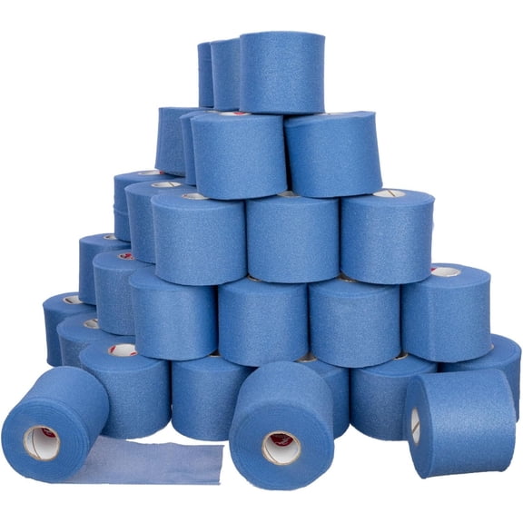 Cramer Tape Underwrap Blue 48 Indvidual Rolls Latex-free PreWrap for Athletic Taping