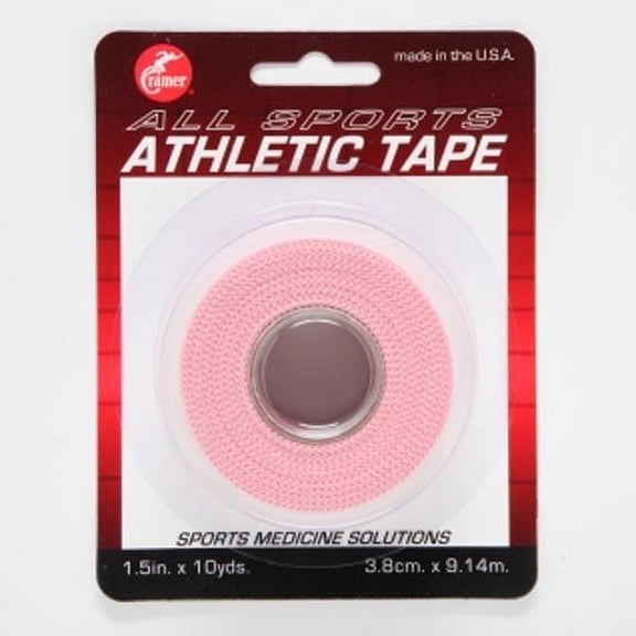 Cramer Team Color Athletic Tape, 1.5" X 10 Yard Roll, Pink