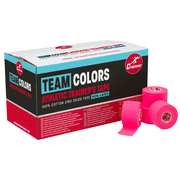 Cramer Team Color Athletic Tape, Pink, Latex-Free, 1.5 x 10yds, 32 Roll Bulk Case, Tearable Sports Tape for Wrists, Ankles, Baseball, Training, Strong Athletic Wrap for Athletes & Trainers